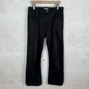 Helmut Lang Front & Back Seam Black Denim Jeans
