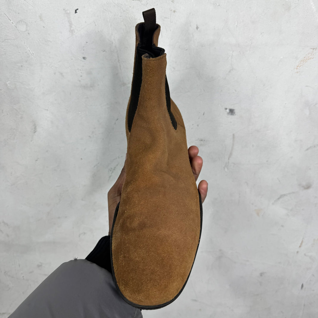 Prada Brown Chelsea Boots