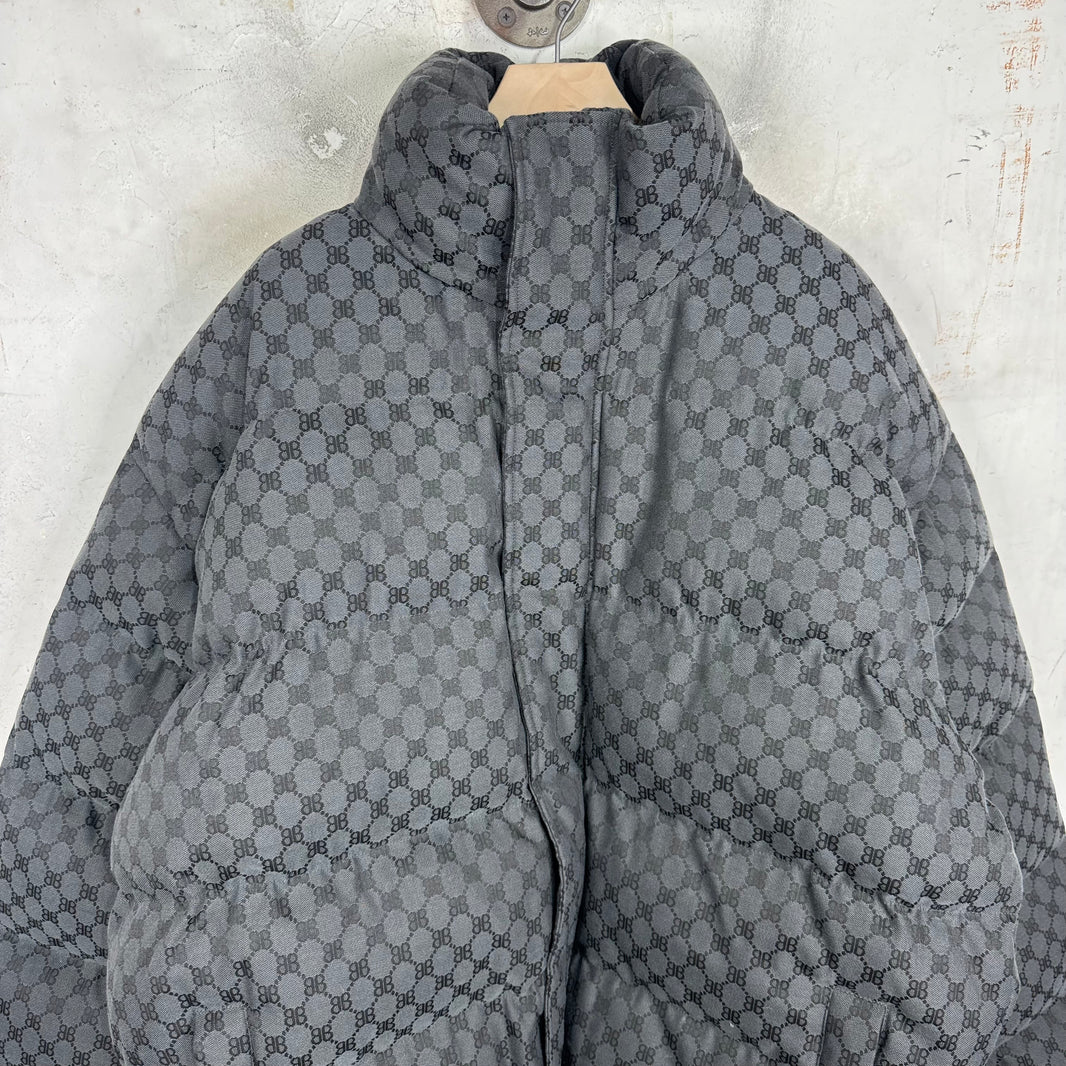 Balenciaga Hacker Project Monogram Puffer Jacket