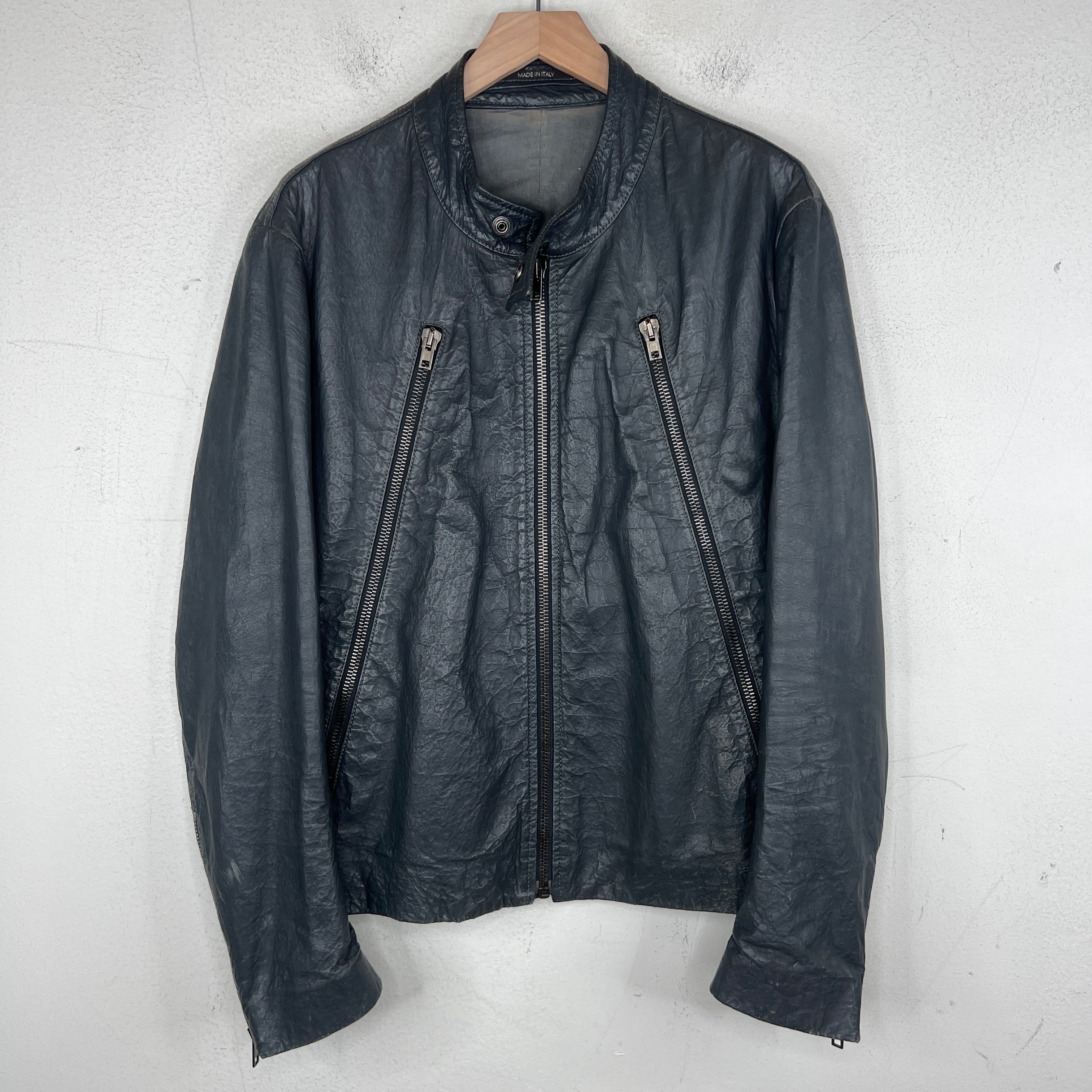 メゾンマルジェラ　5-ZIP LEATHER JACKET Margiela 5 Zip Leather Jacket – www.Lukes.store