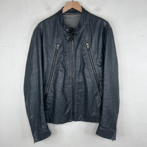 Margiela 5 Zip Leather Jacket