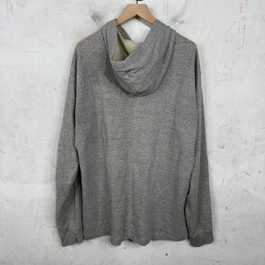Rick Owens Grey Cotton Hoodie