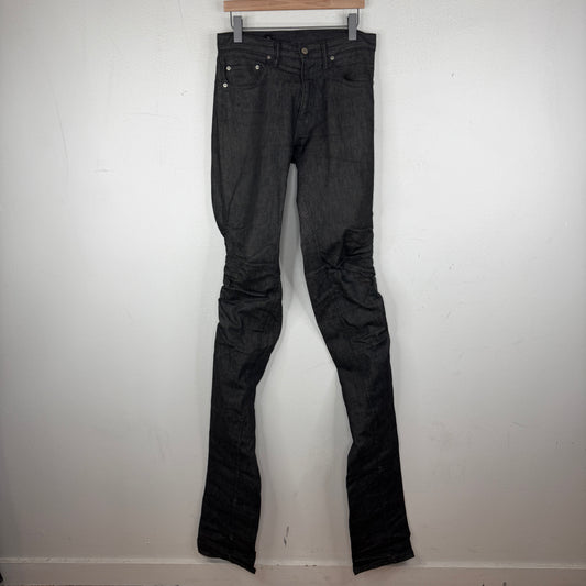VLONE Black Stacked Denim Jeans