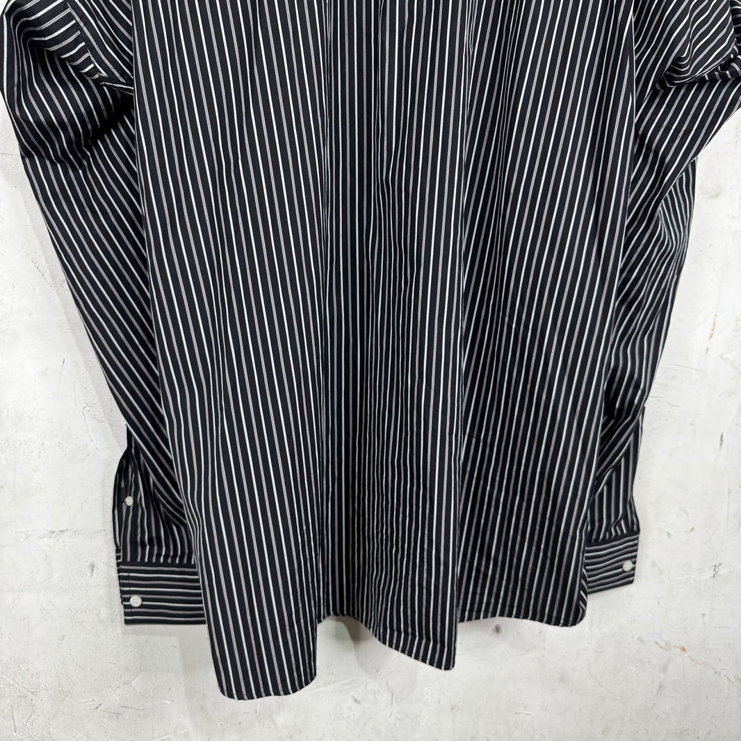Balenciaga Pinstriped Steroid Button Up