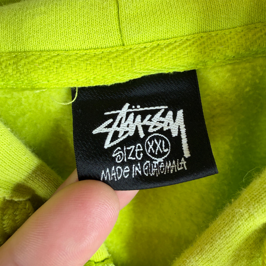 Stussy London Neon Zip Up Hoodie