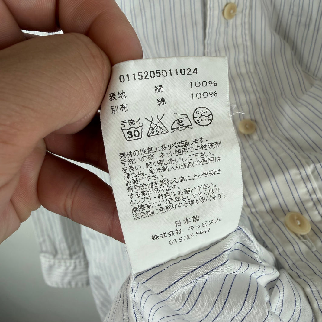 Visvim Elbow Patch Striped Button Up L/S Shirt