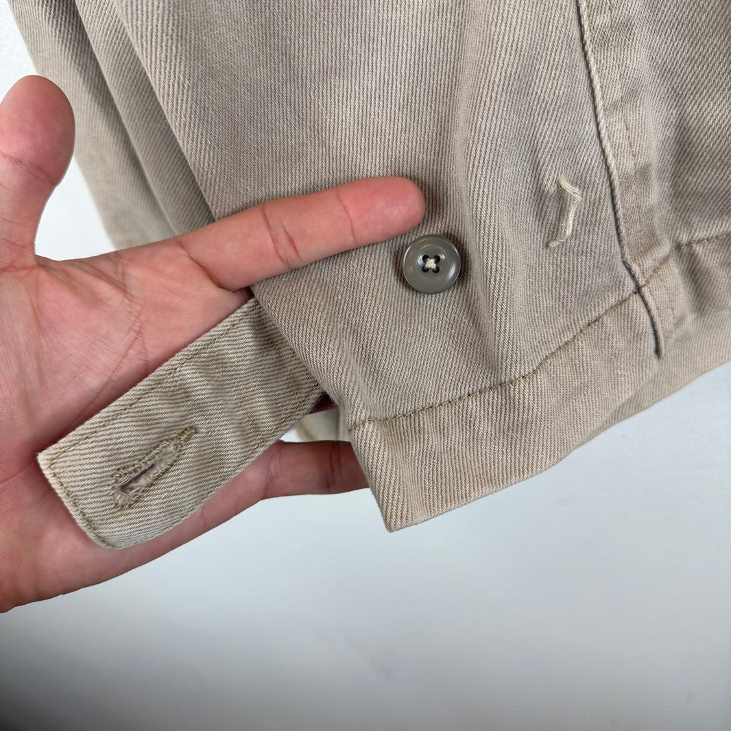 Lemaire Beige Button Up Chore Jacket