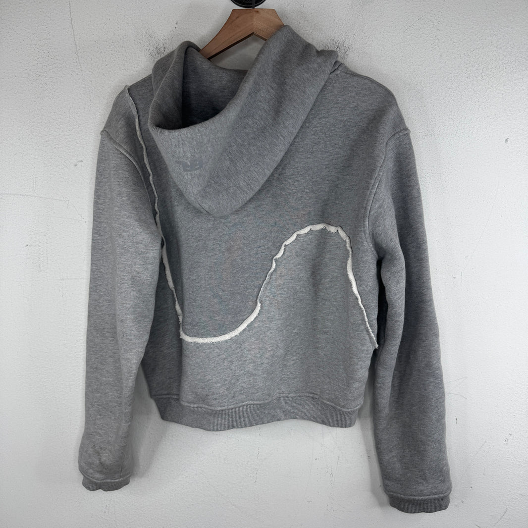 ERL Grey Swirl Zip-Up Hoodie