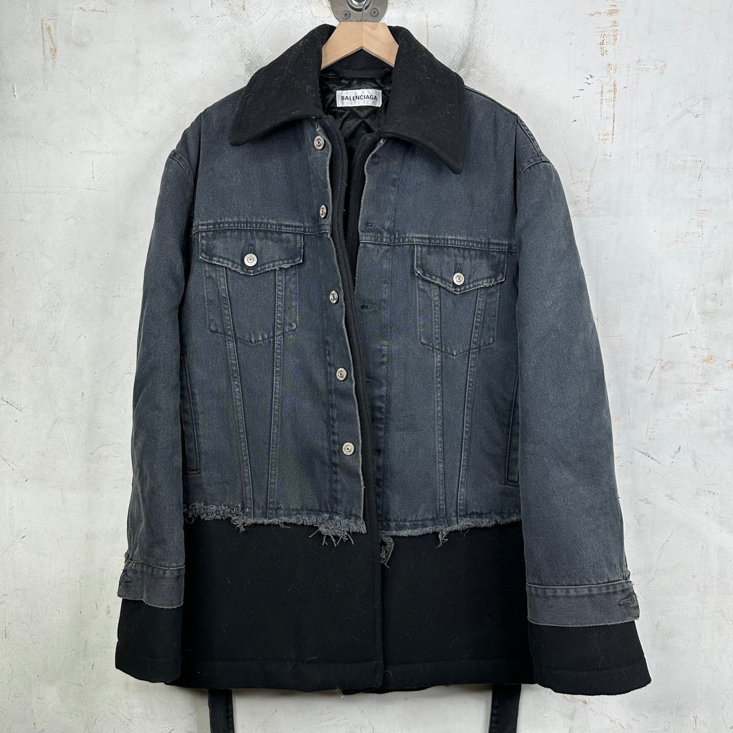 Balenciaga Sample Offshore Layered Coat