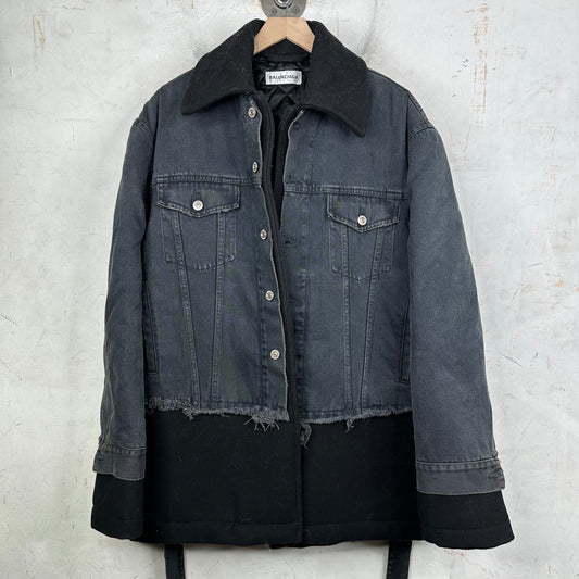 Balenciaga Sample Offshore Layered Coat