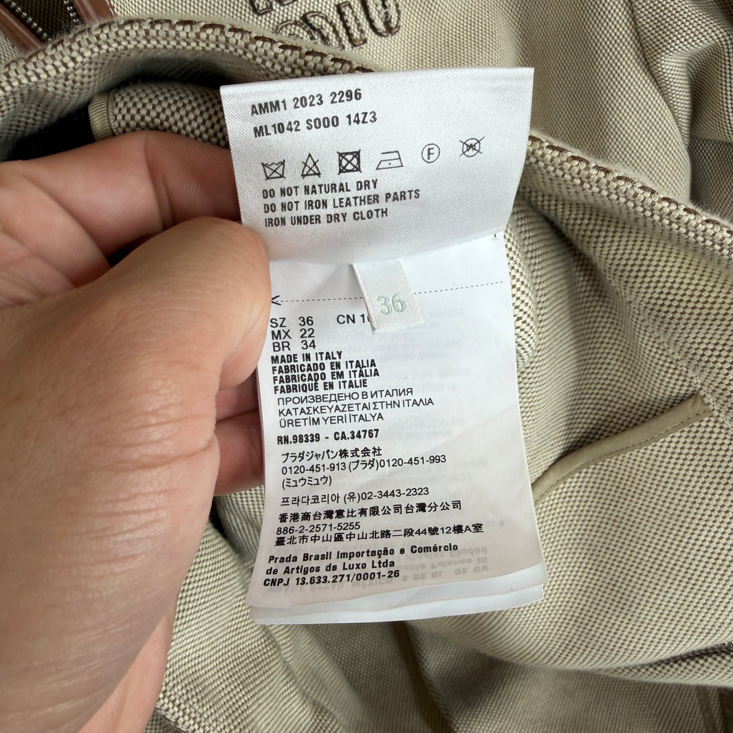 Miu Miu Jacquard Canvas Blouson