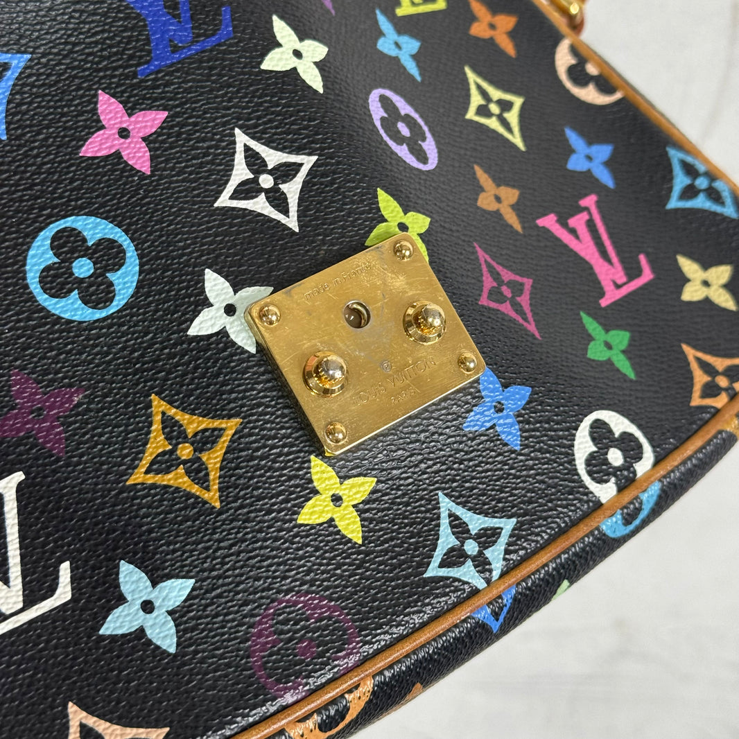 Louis Vuitton Black Murakami Messenger Bag