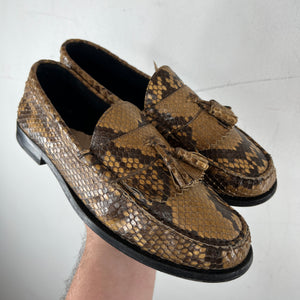 Celine Snake Skin Tassel Loafers