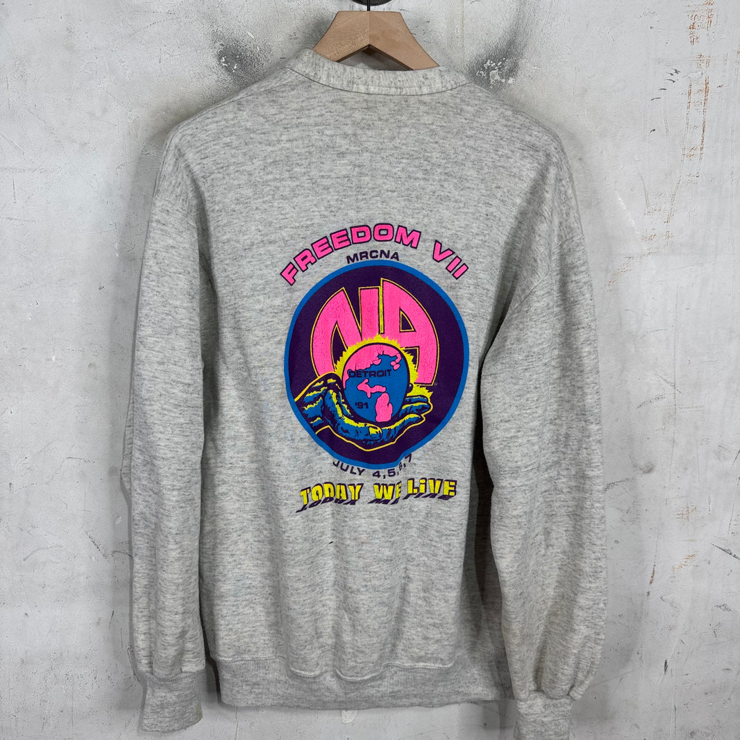 Vintage Narcotics Anonymous Sweatshirt Cardigan