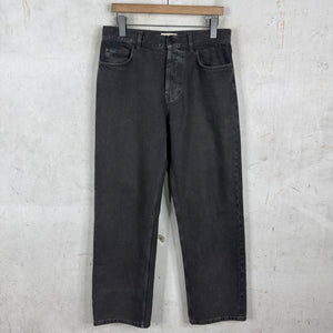 The Row Grey Wide Straight Jeans