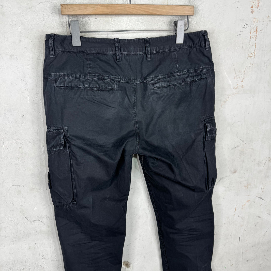 Stone Island Faded Black Cargo Pants