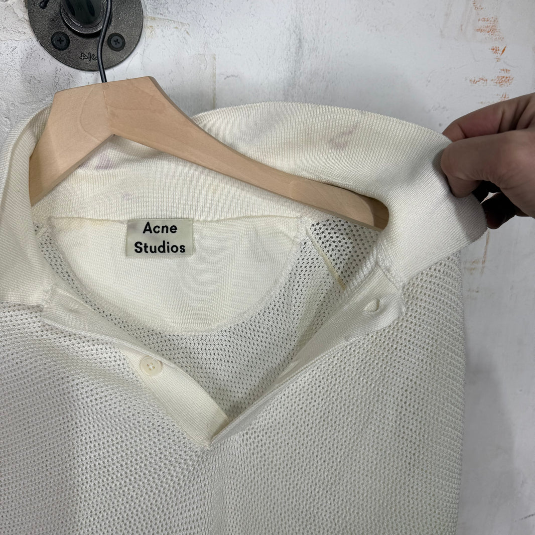 Acne Studios Mesh Polo Shirt