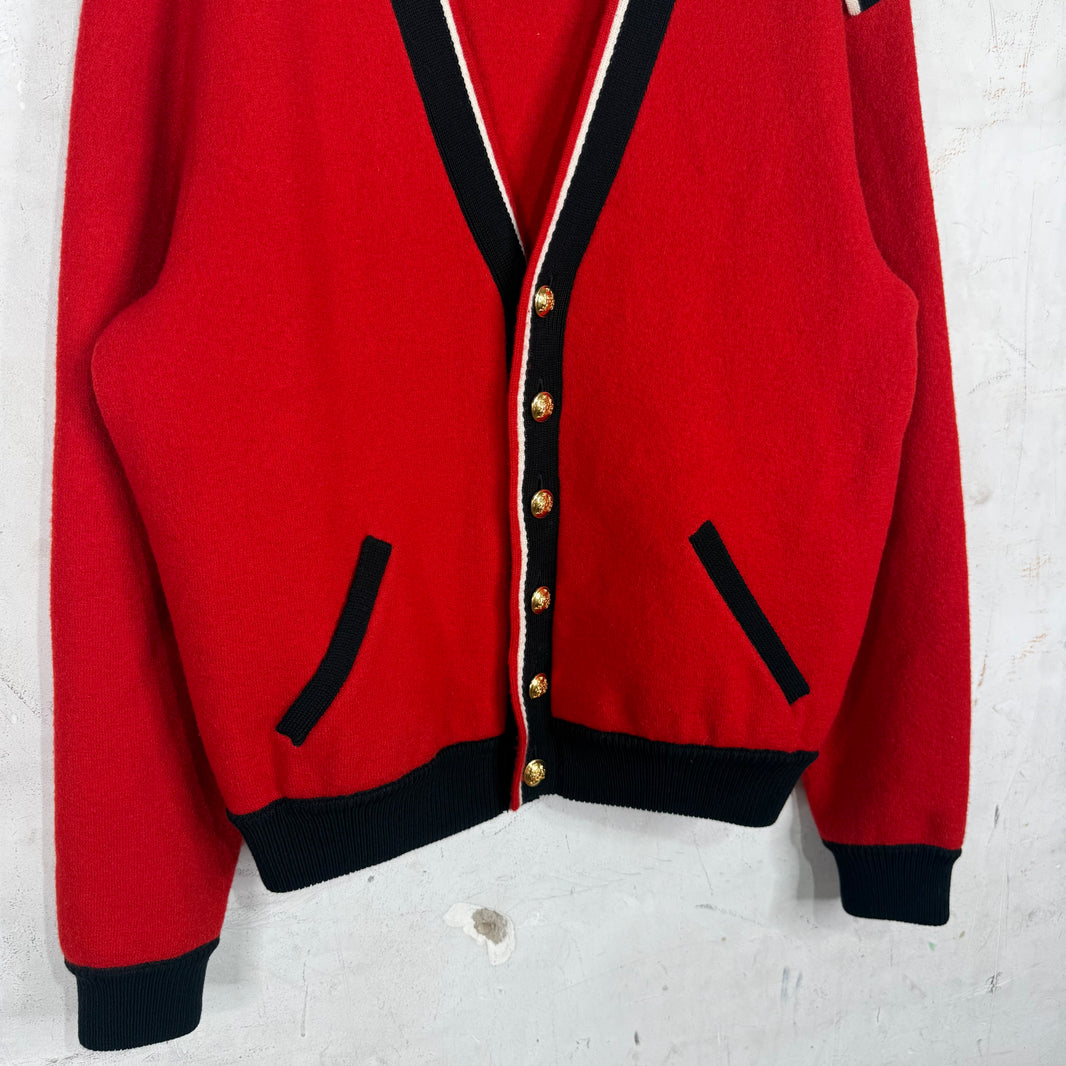 Celine Epaulette Hardwared Cardigan Sweater