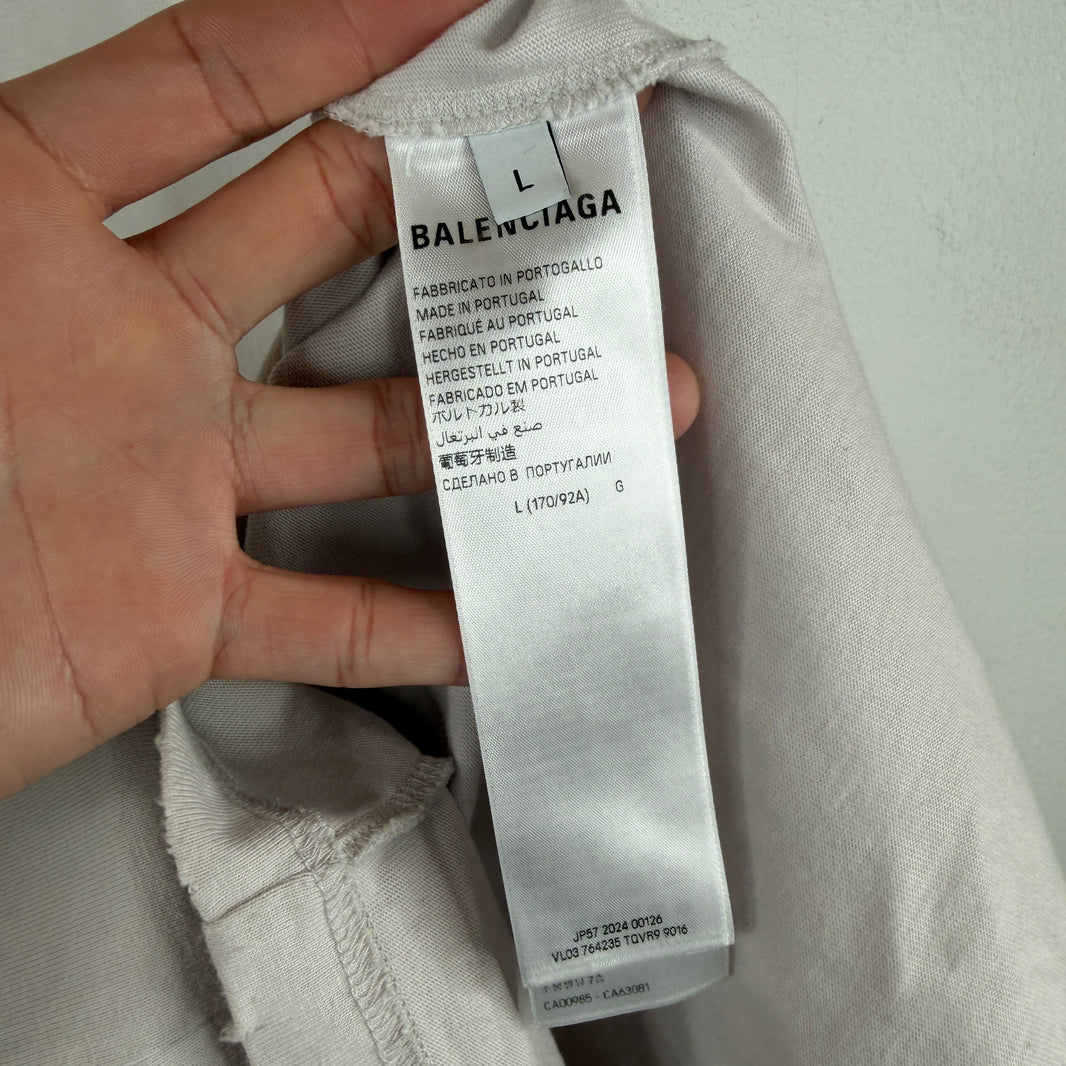 Balenciaga Distressed Paris Statue Of Liberty T-Shirt