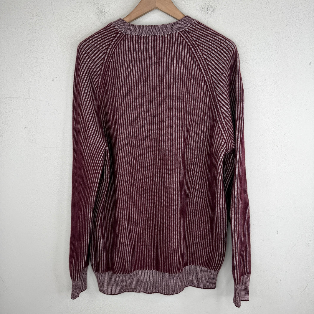 Brunello Cucinelli Striped Red Sweater