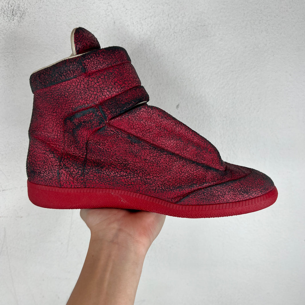 Margiela Red Cracked Future Sneakers