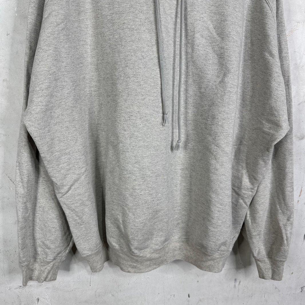 Auralee Grey Raglan Cut Hoodie
