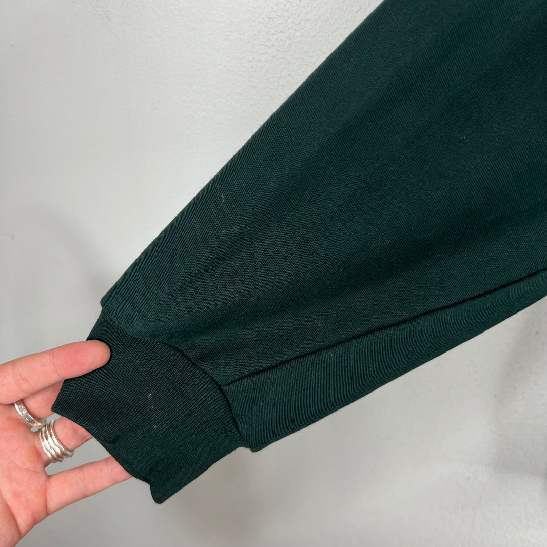 Balenciaga Sample Dark Green Size Sticker Zip Up Hoodie