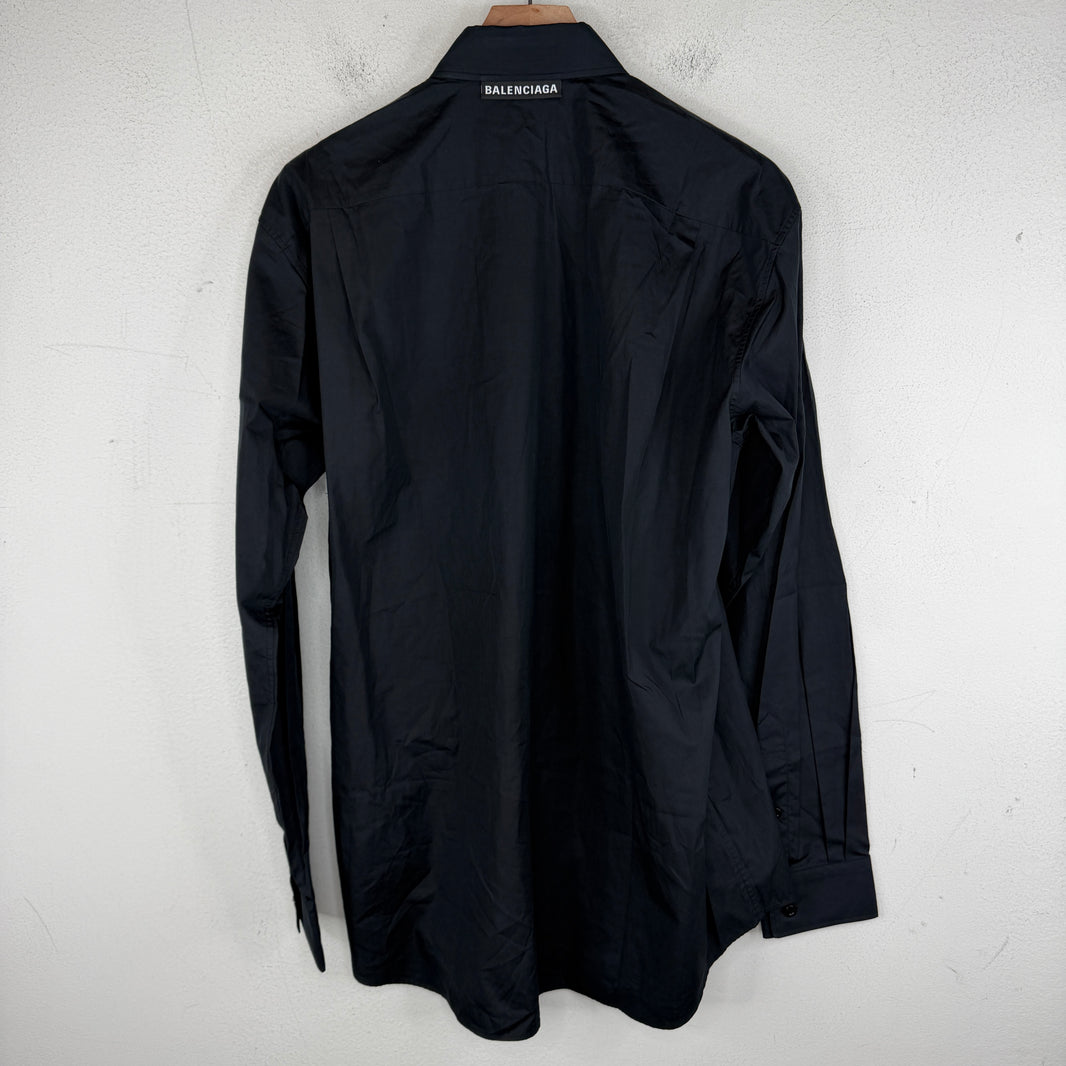 Balenciaga Oversized Black L/S Shirt