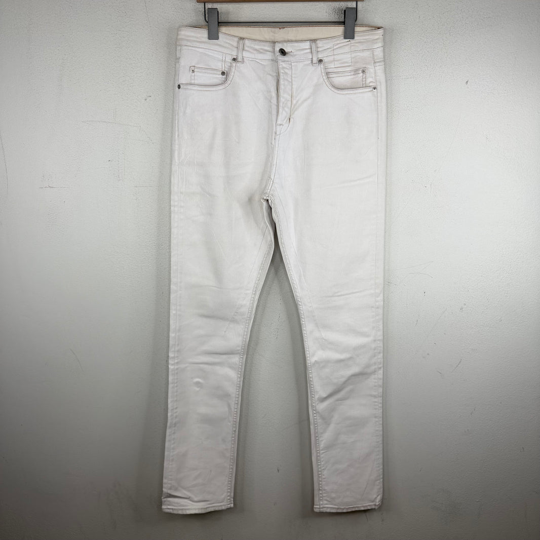 DRKSHDW White Waxed Detroit Jeans