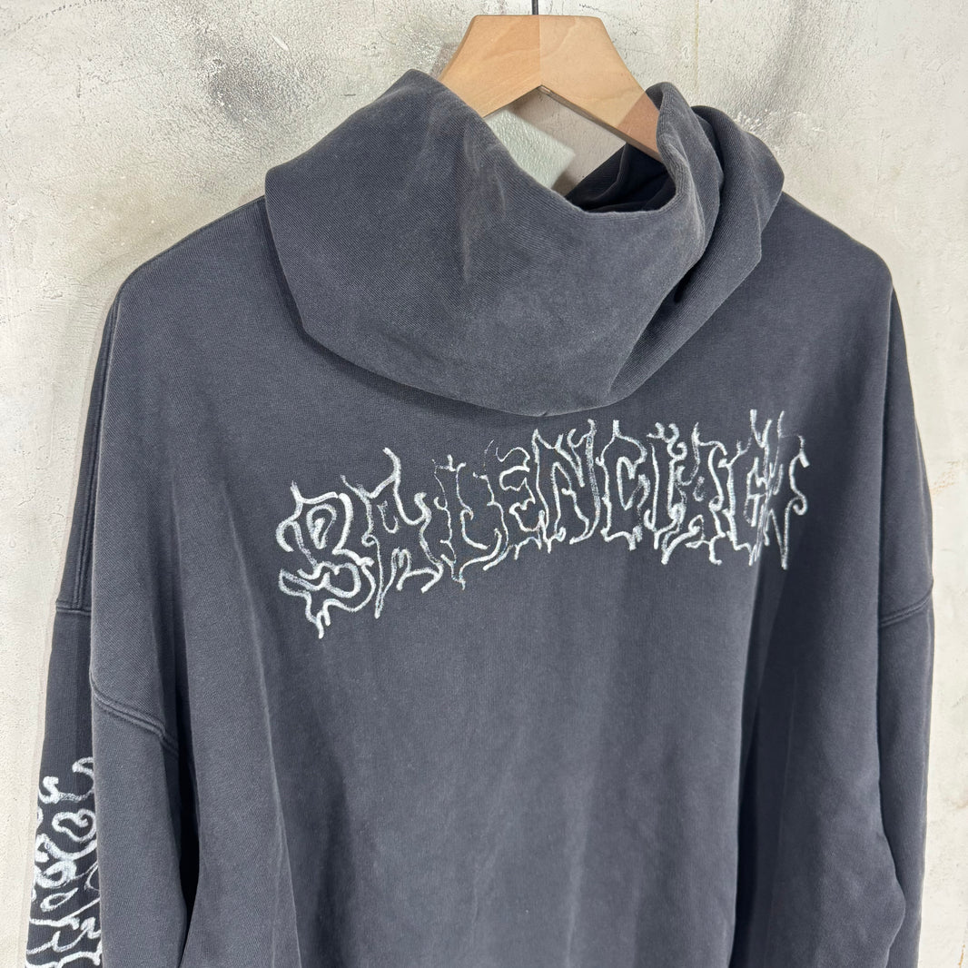 Balenciaga Metal Logo Hoodie