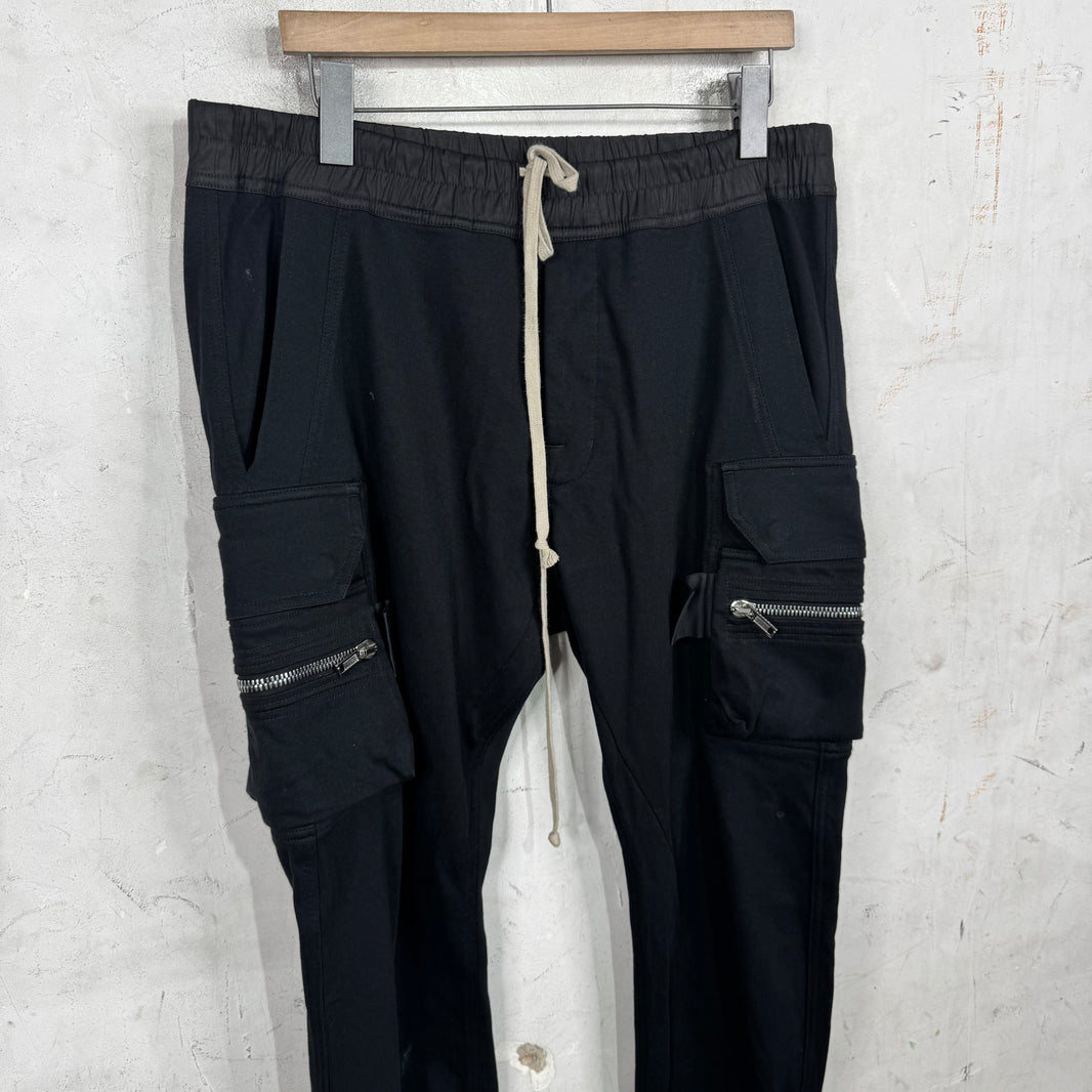 Rick Owens EDFU Cuffed Zipper Cargo Sweatpants