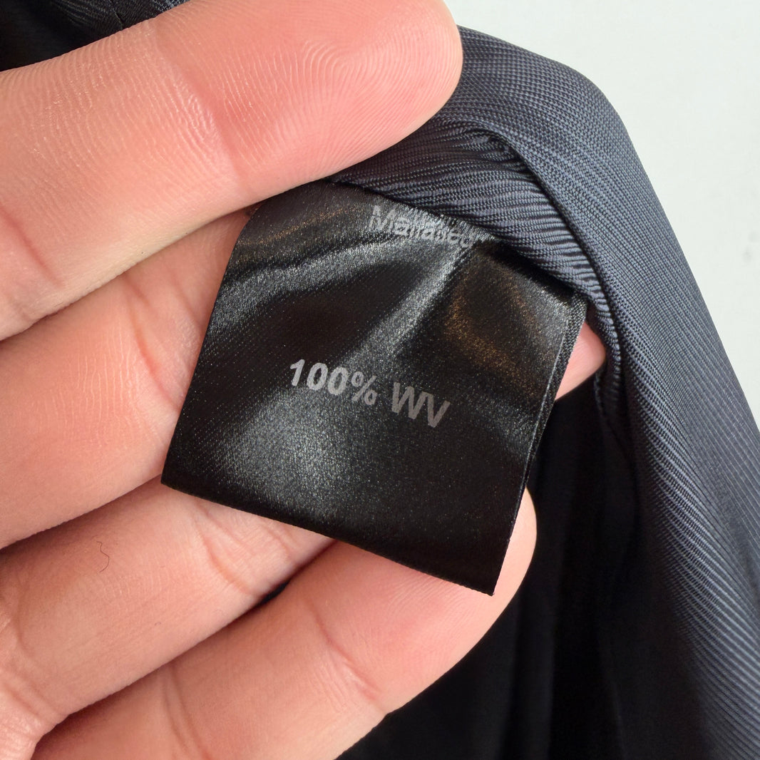 Vetements Wool Shoulder Zipper Double Breasted Trench Coat