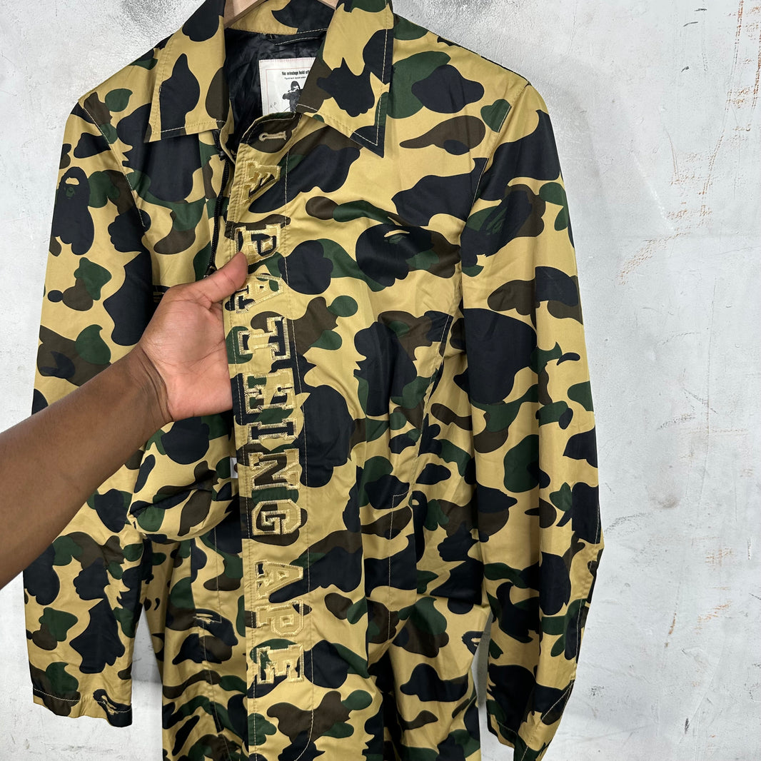 A Bathing Ape Packable Nylon Trenchcoat
