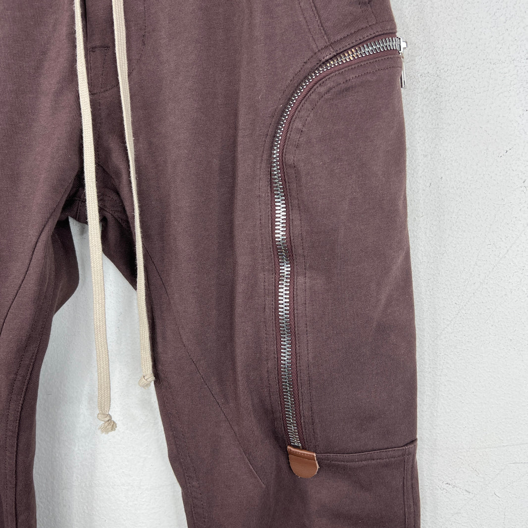 Rick Owens Brown Cargo Jogger Pants