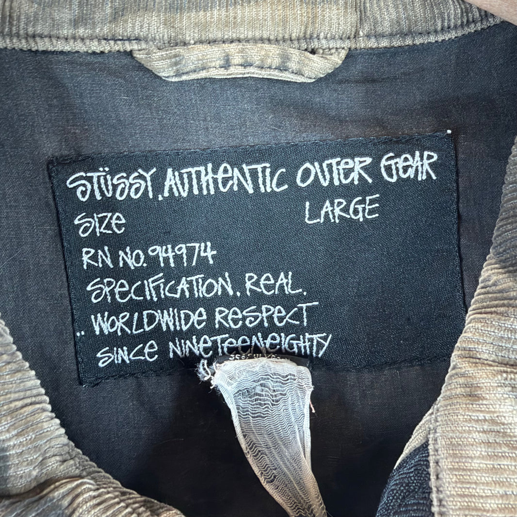 Stussy Corduroy Camo Zip Up Field Jacket