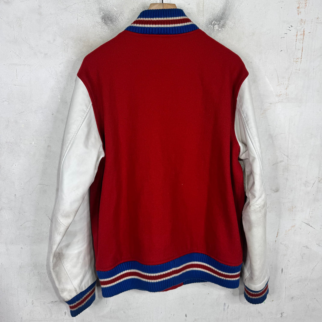 Supreme Red Tiger Varsity Jacket