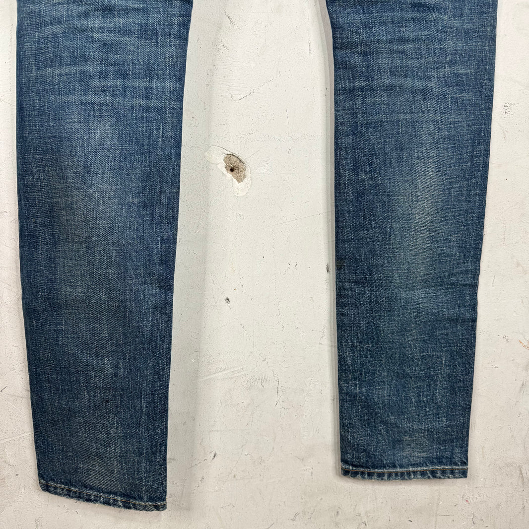 Saint Laurent Distressed Medium Wash D02 Jeans