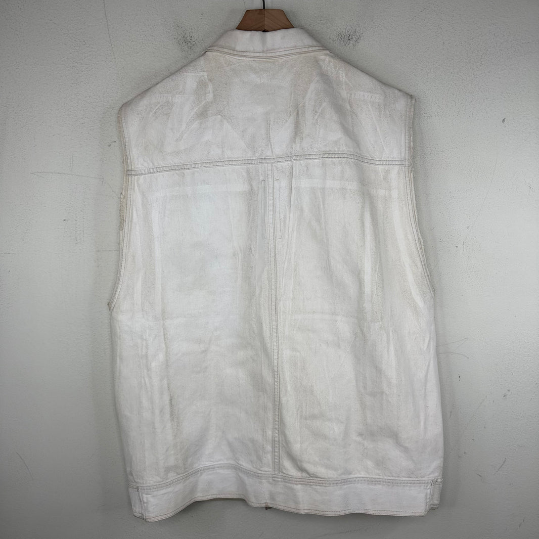 DRKSHDW White Wax Denim Vest
