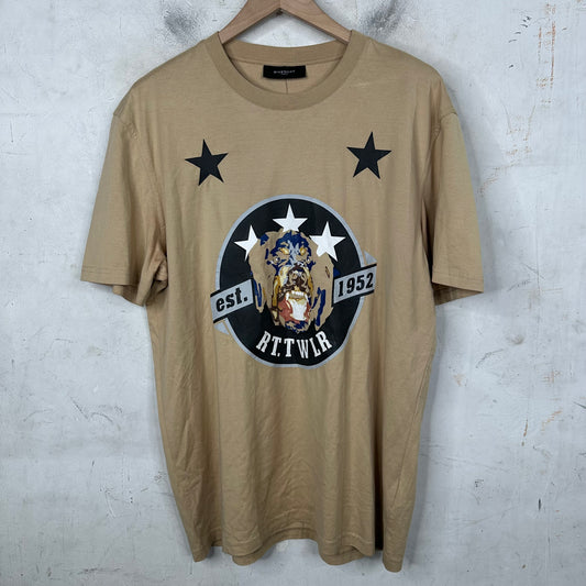 Givenchy Painted Rottweiler Brand T-Shirt