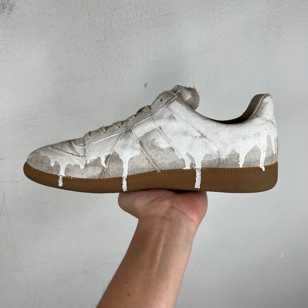 Margiela Canvas White Painted Replica Sneakers