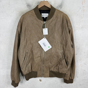 Margiela Diamond Quilted Leather Bomber