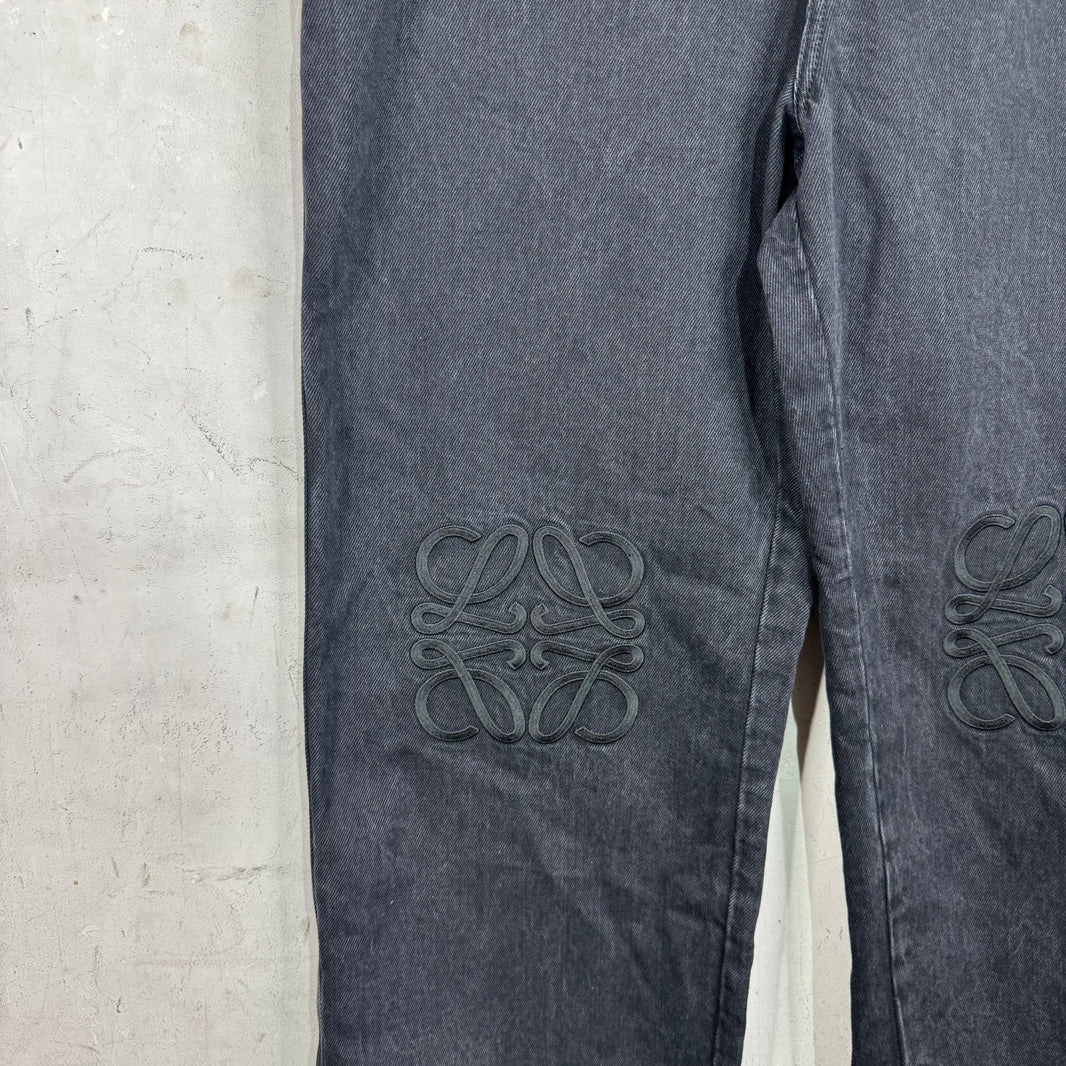 Loewe Black Anagram Jeans