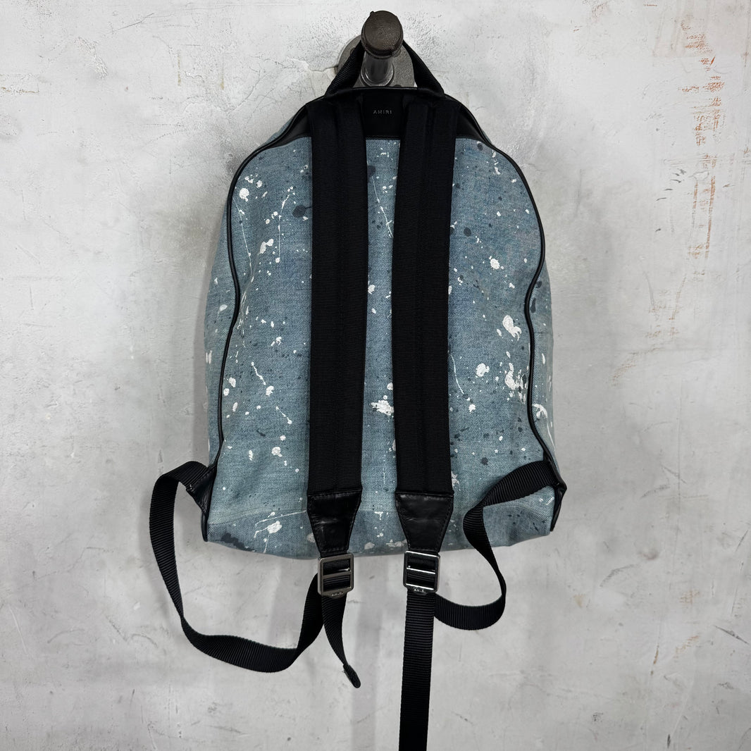 Amiri Painted Denim Backpack