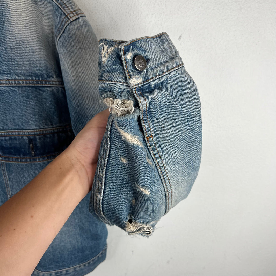 Margiela Distressed Washed Denim Jacket