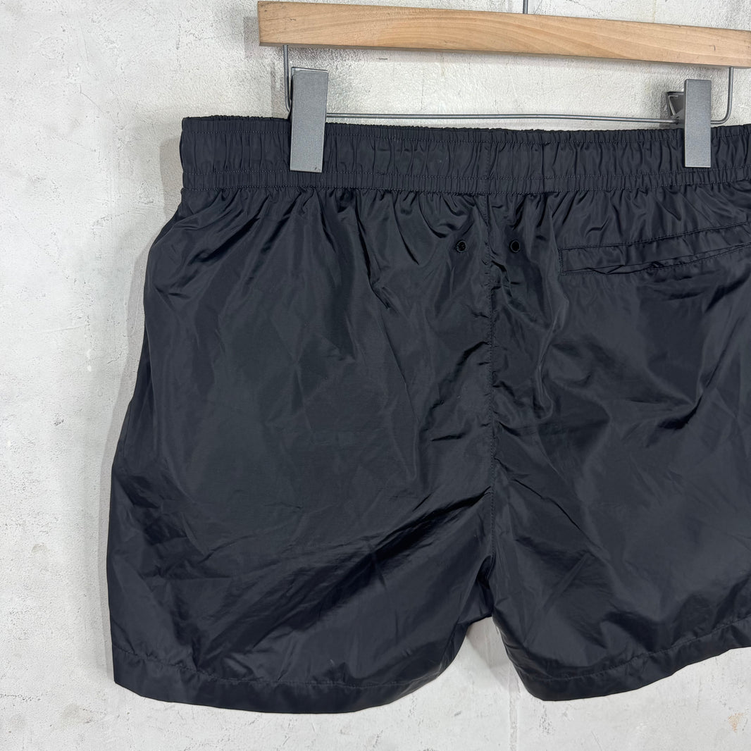 Givenchy Black Paris Logo Swim Trunks