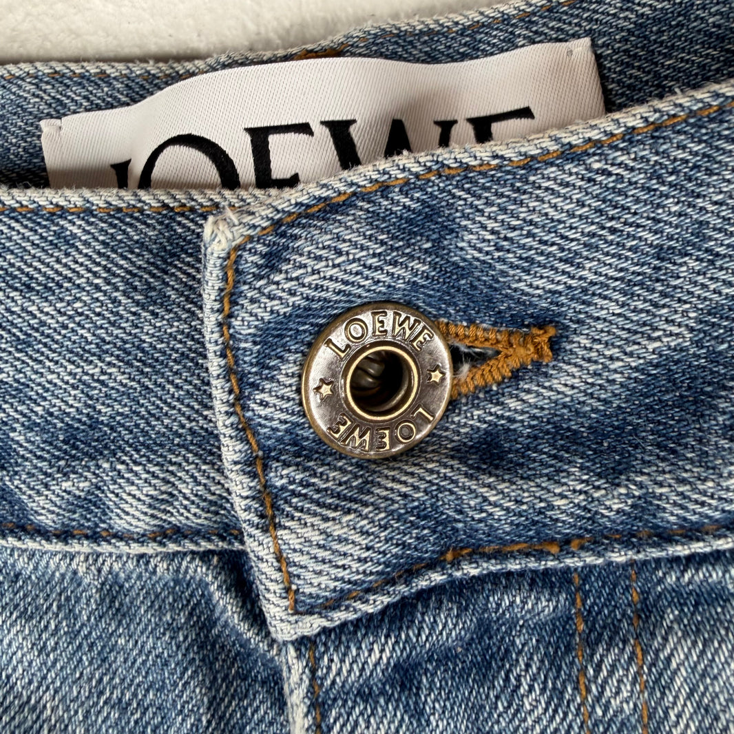 Loewe Blue Denim Straight Leg Denim Jeans