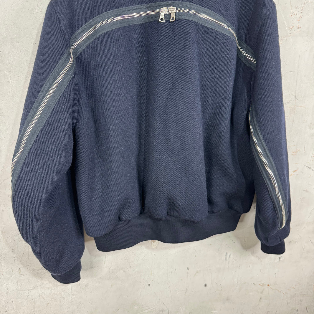 Dries Van Noten Back Zip Wool Bomber