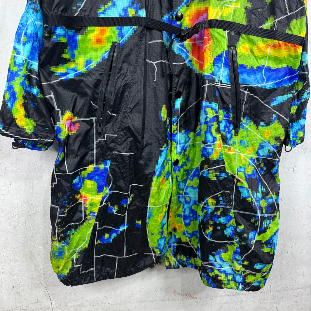 Prada Nylon Radar Long Parka Jacket