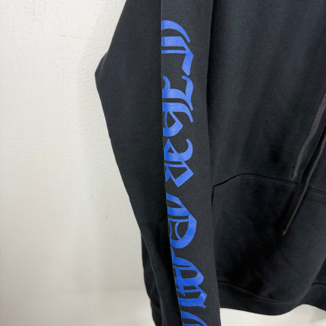 Chrome Hearts Blue Vertical Logo Hoodie
