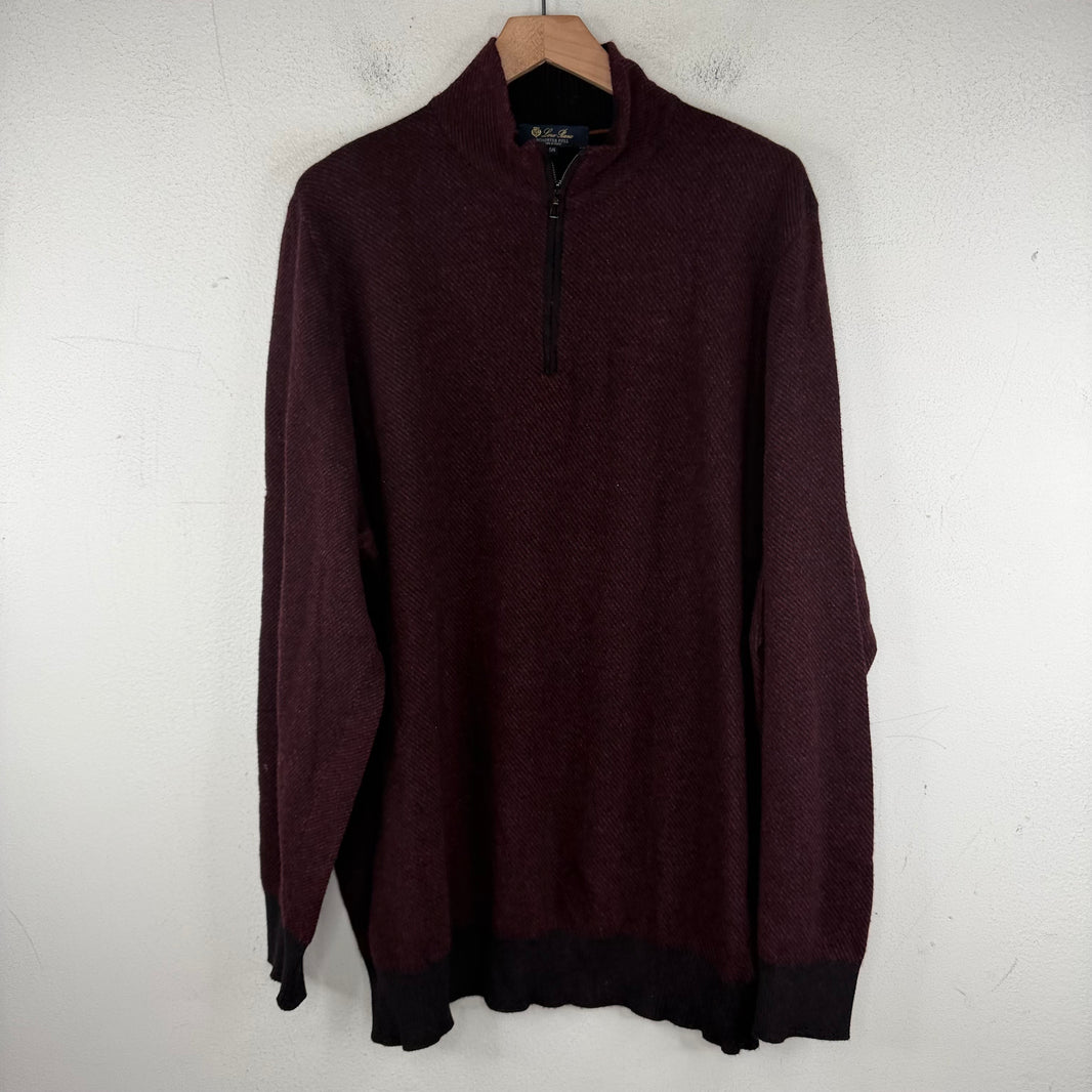 Loro Piana Roadster Pull Quarter Zip Sweater